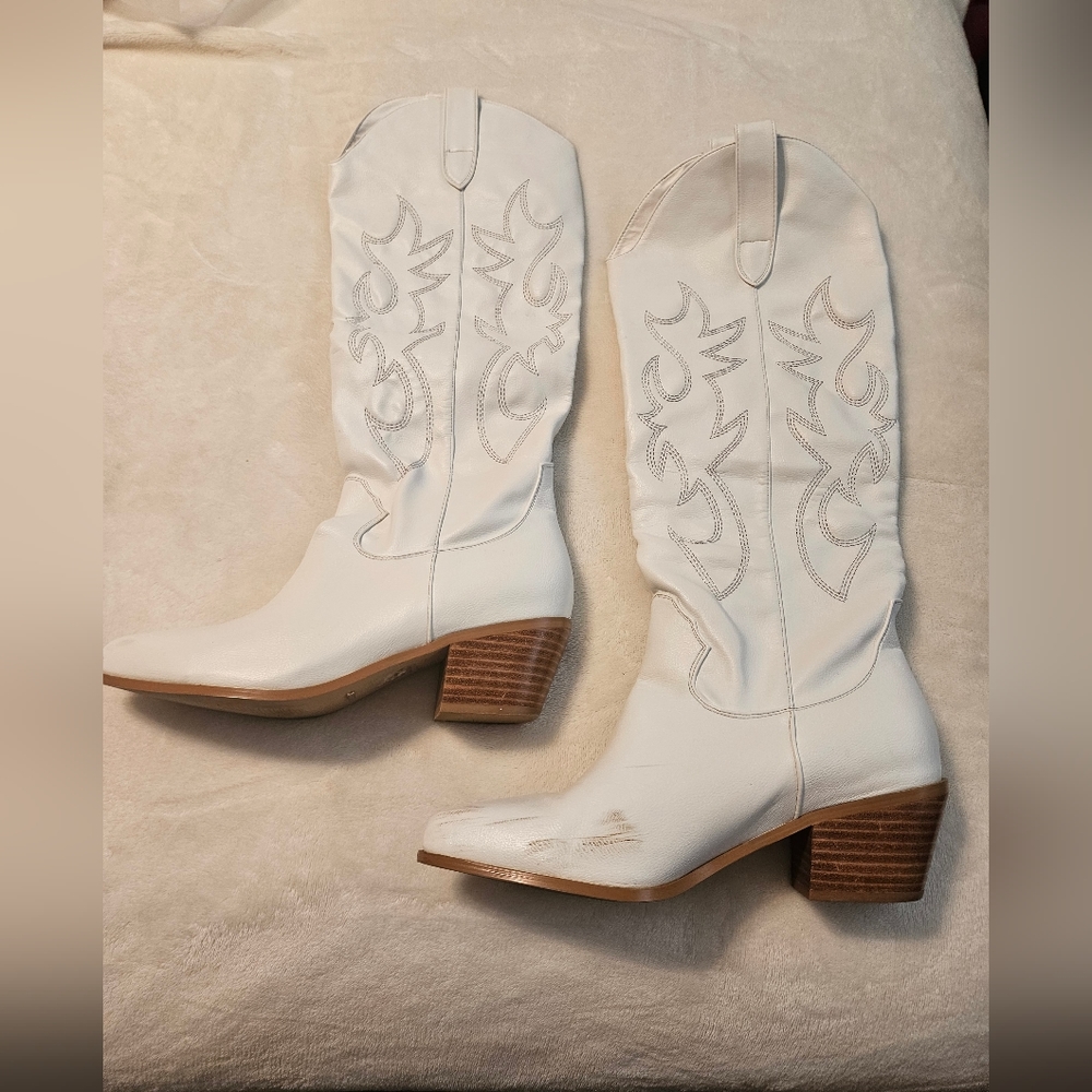 Billini White Cowboy Boots